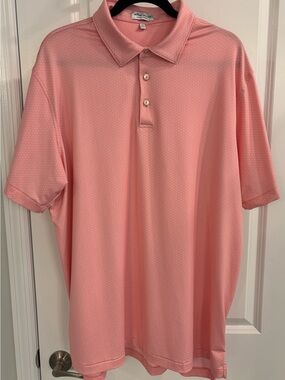 Peter Millar Coral Pink Performance Polo